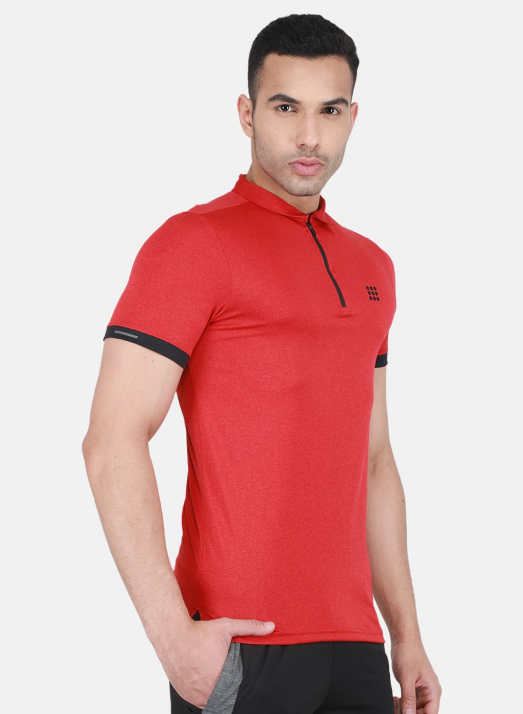 Rock.it Men Red Solid T-Shirt