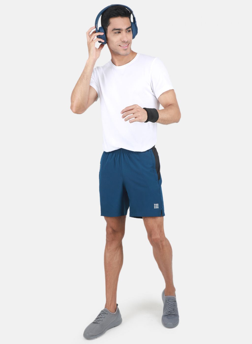 Rock-it Men Teal Blue Solid Short