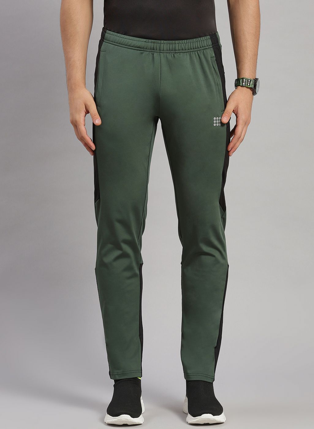 Men Olive Regular Fit Lower