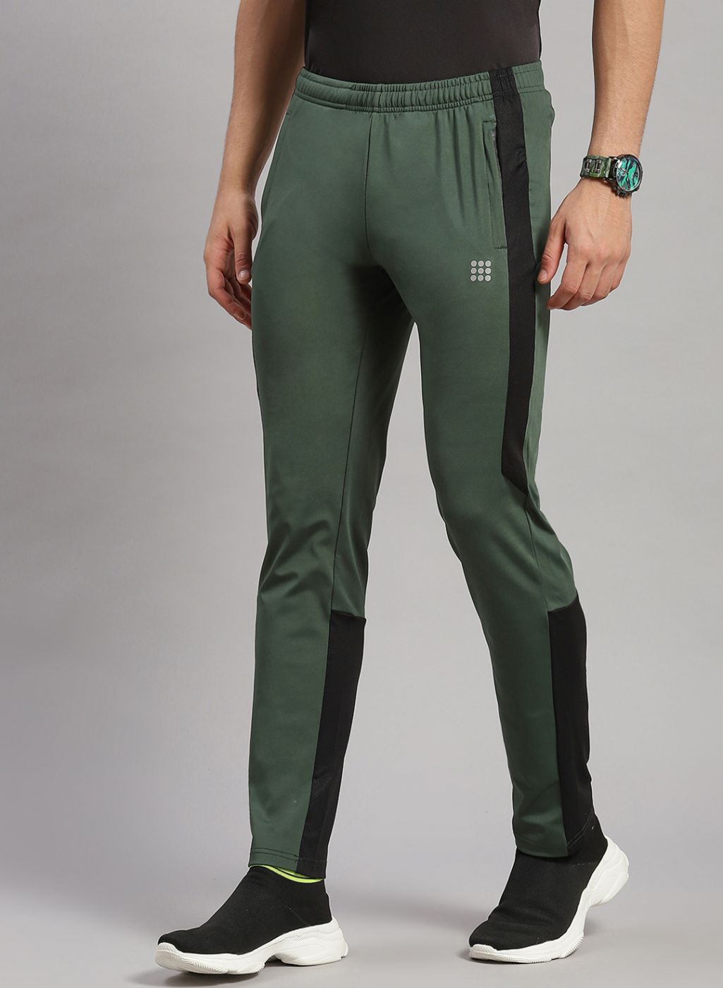 Men Olive Regular Fit Lower