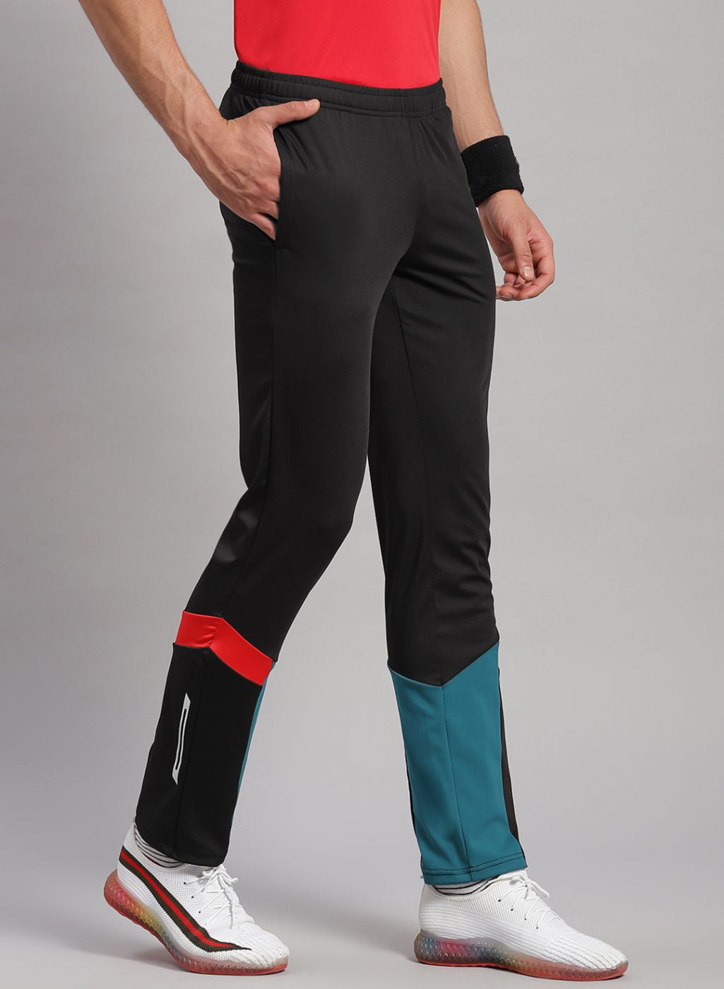 Men Black Regular Fit Lower
