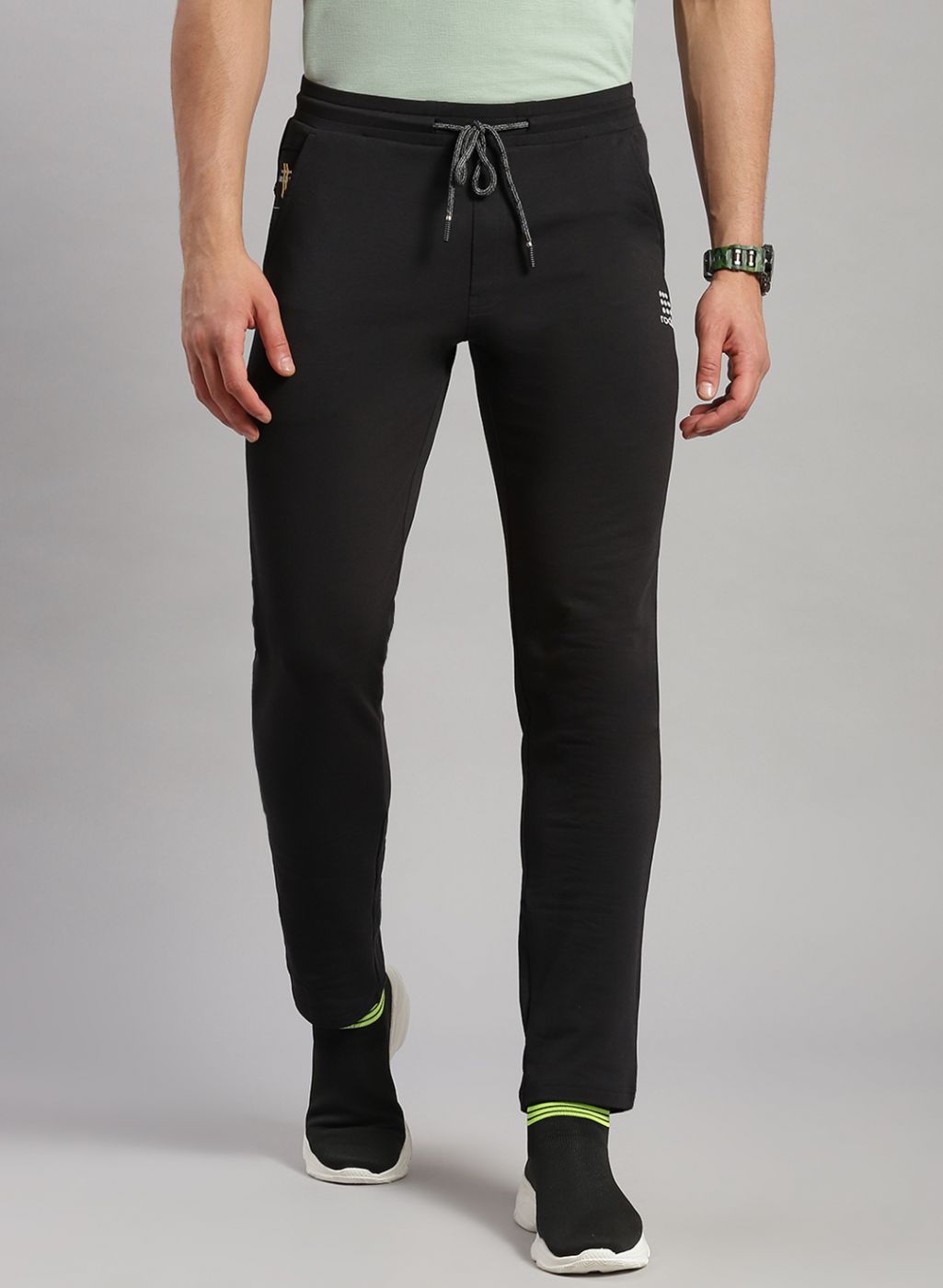 Men Black Smart Fit Lower