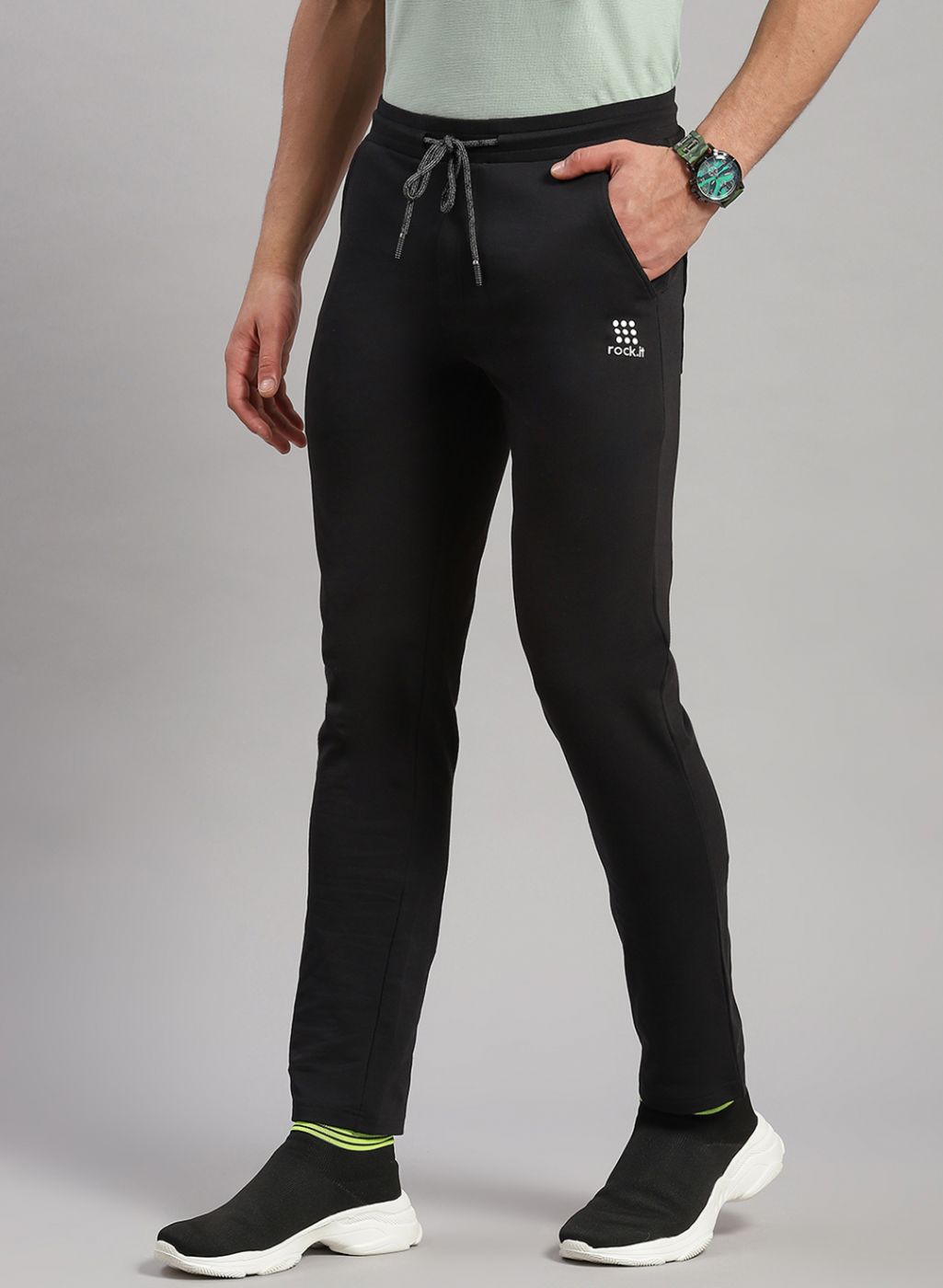 Men Black Smart Fit Lower