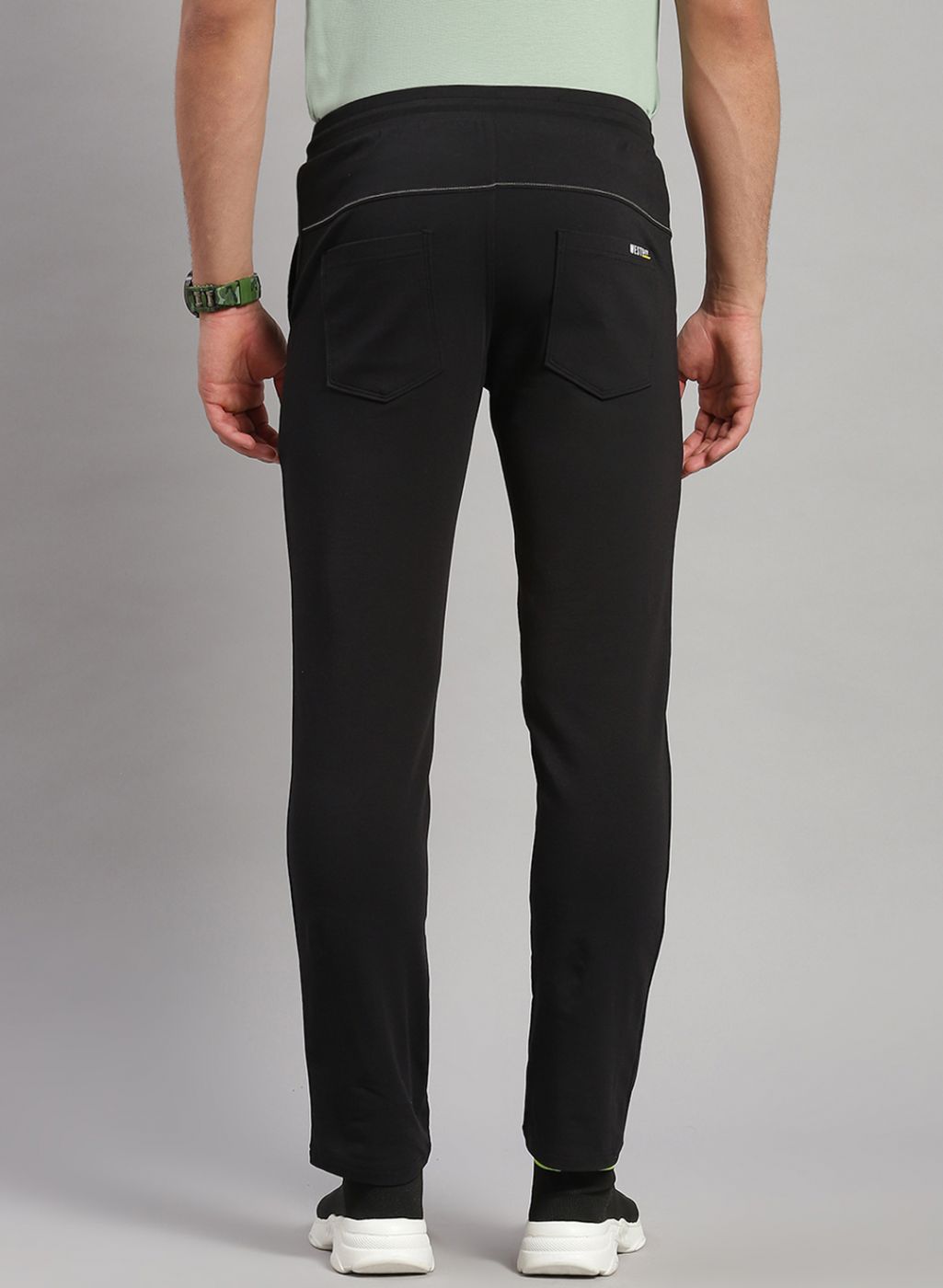 Men Black Smart Fit Lower