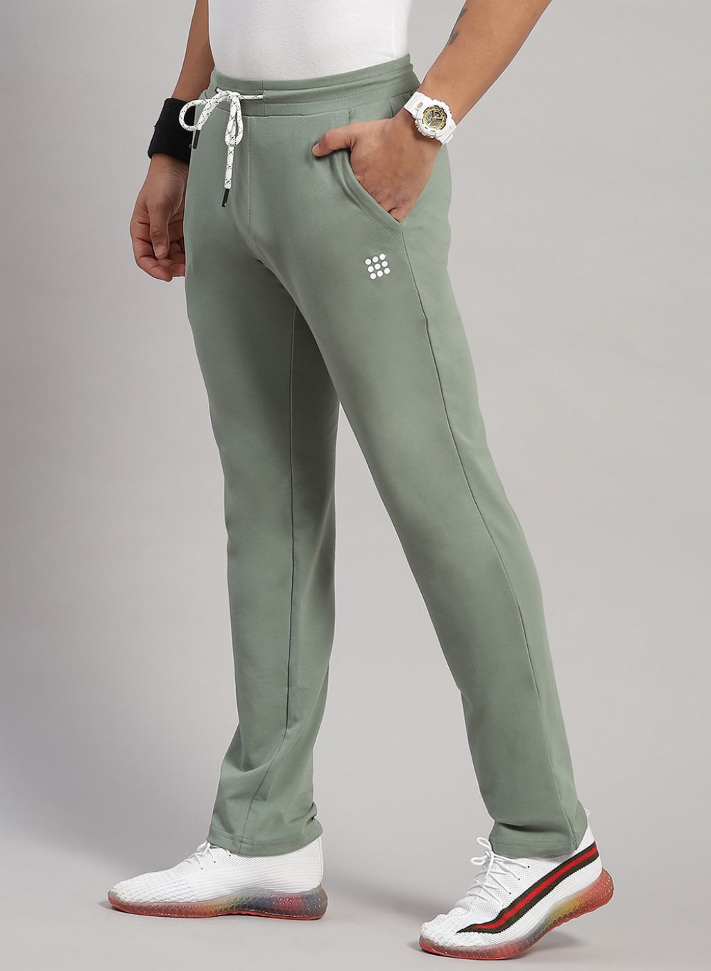 Men Green Smart Fit Lower