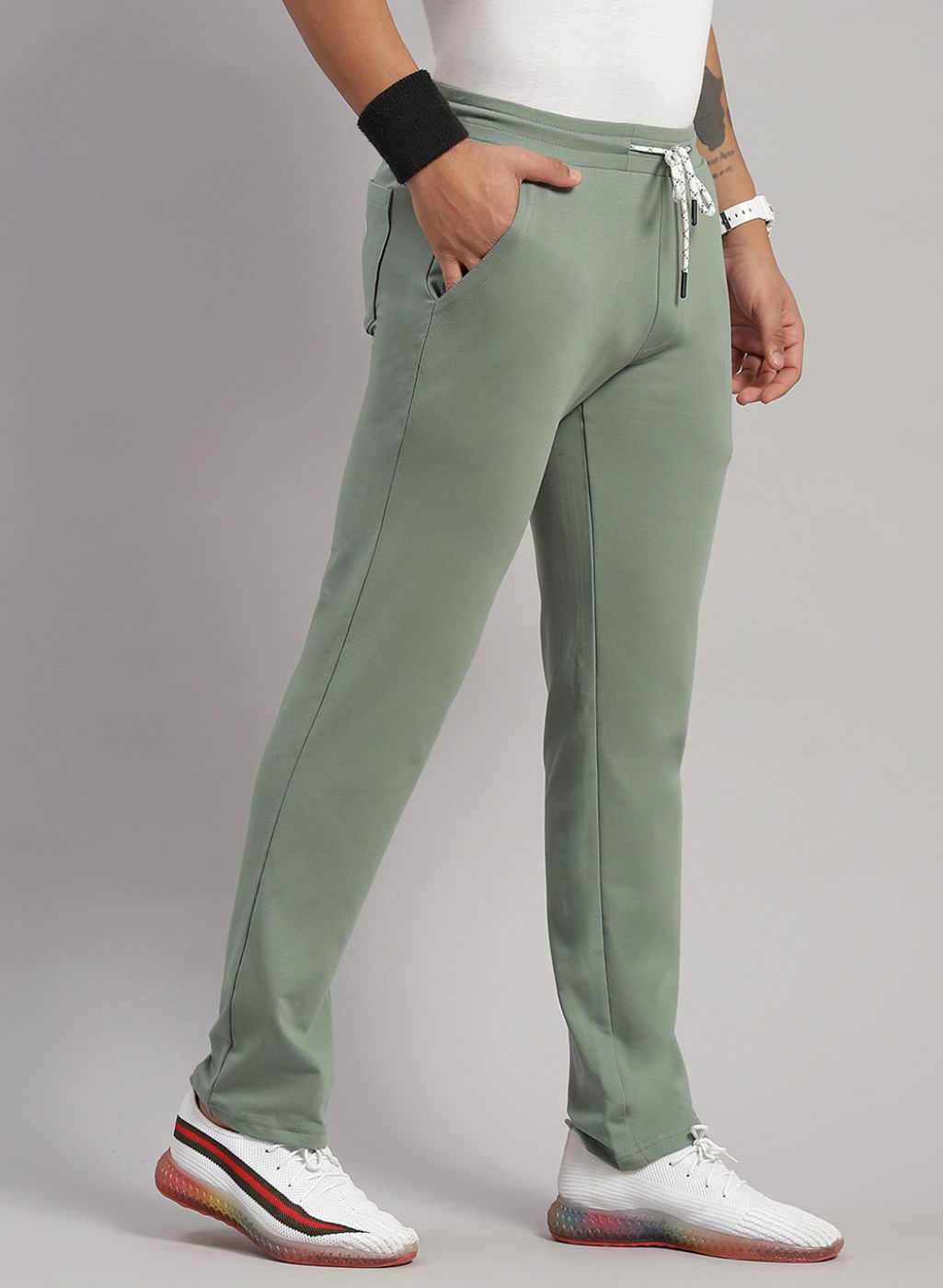 Men Green Smart Fit Lower