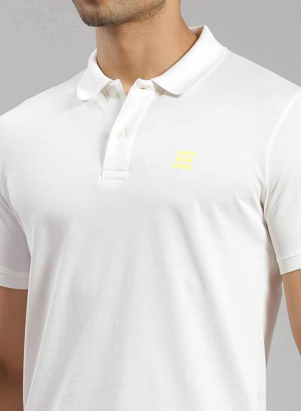 Rock.it Men Off White Solid T-Shirt