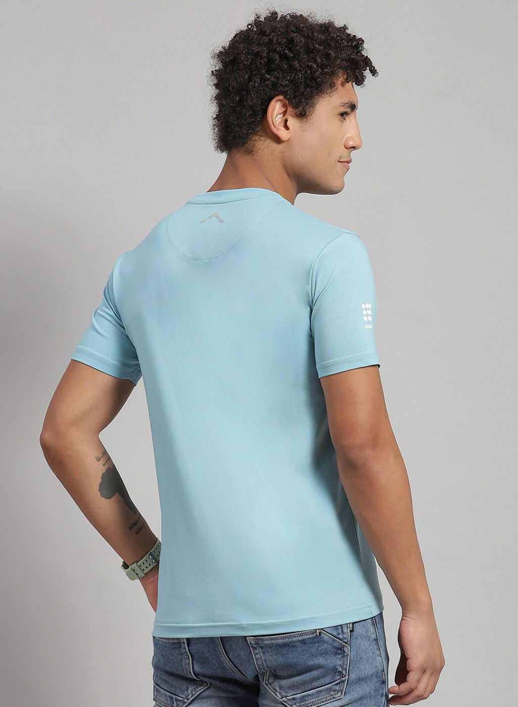 Men Peach Printed T-Shirt 2 Pc