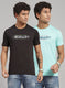 Rock.it Men Green Printed T-Shirt 2 Pc