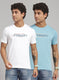 Rock.it Men Blue Printed T-Shirt 2 Pc