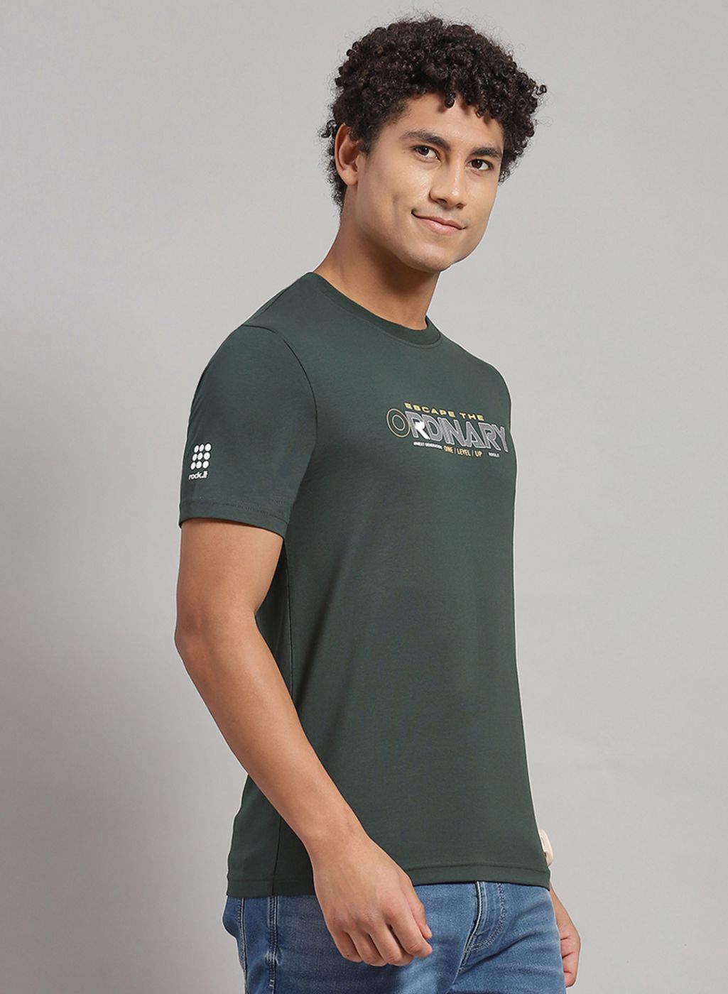 Rock.it Men Green Printed T-Shirt 2 Pc