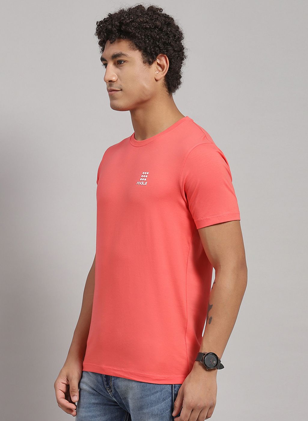 Men Yellow Solid T-Shirt 2 Pc