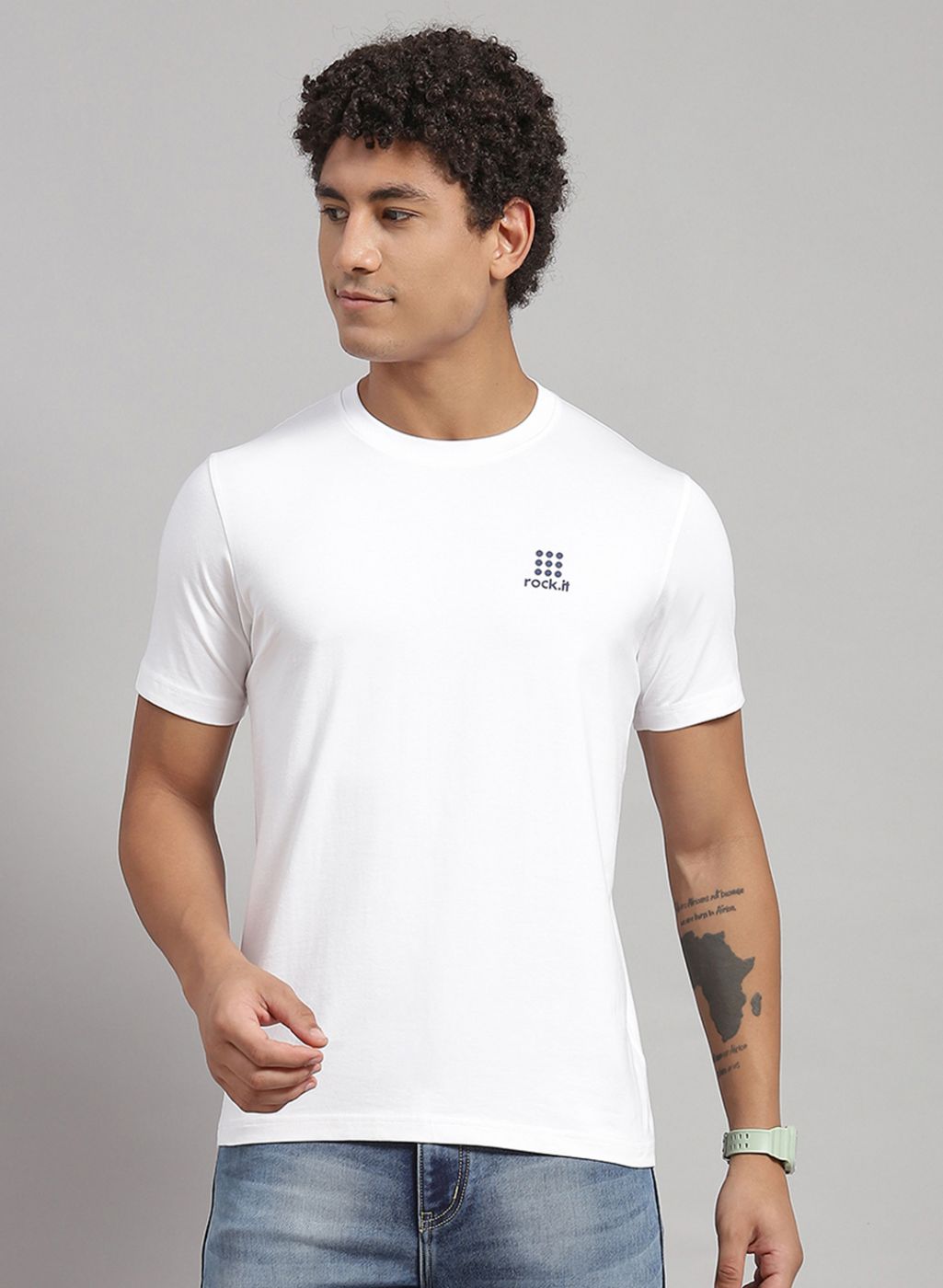 Men Blue Solid T-Shirt 2 Pc