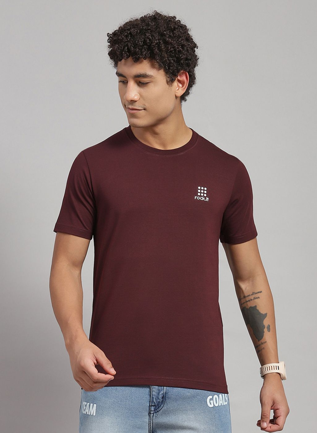 Men Green Solid T-Shirt 2 Pc