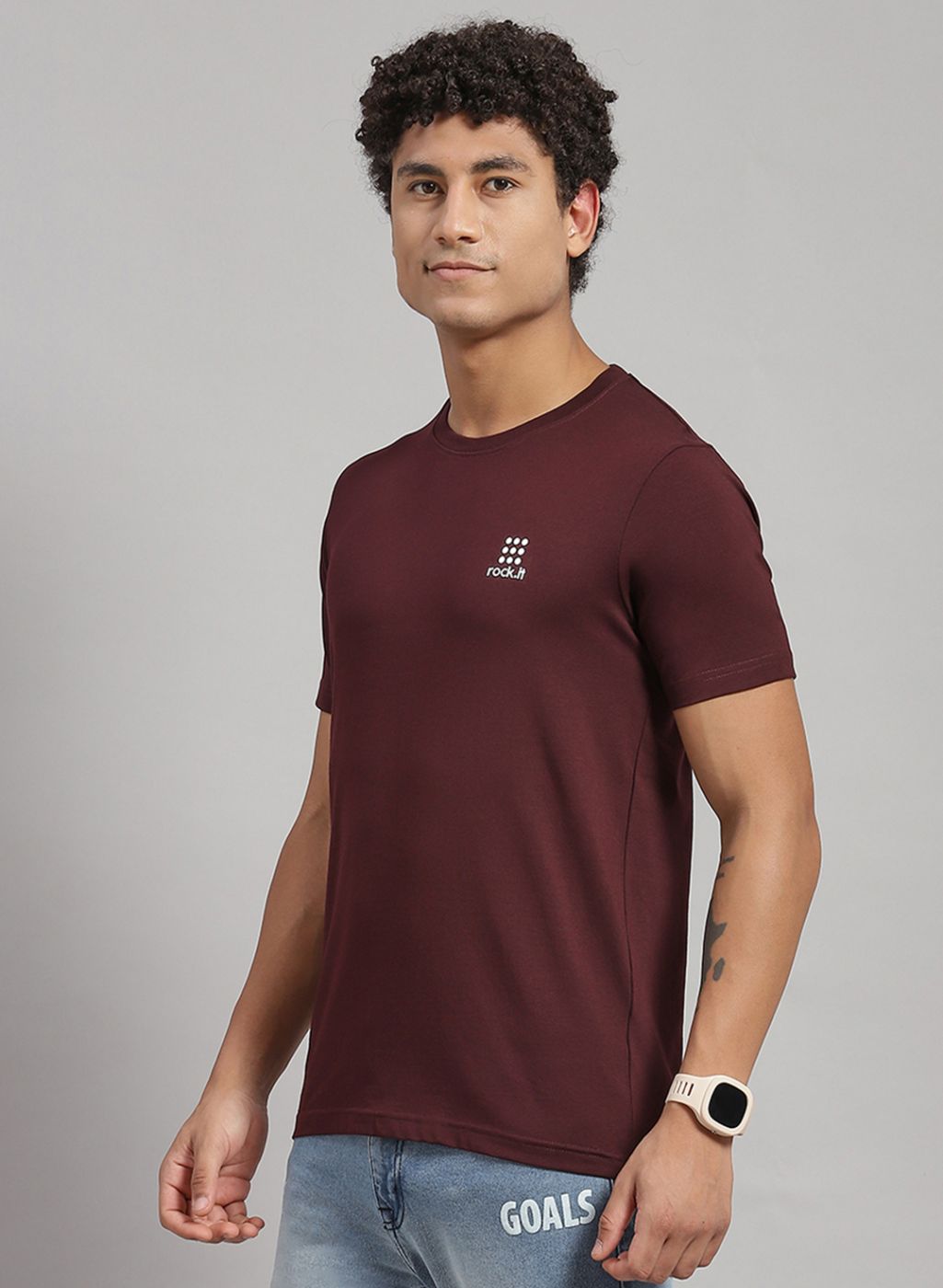 Men Green Solid T-Shirt 2 Pc