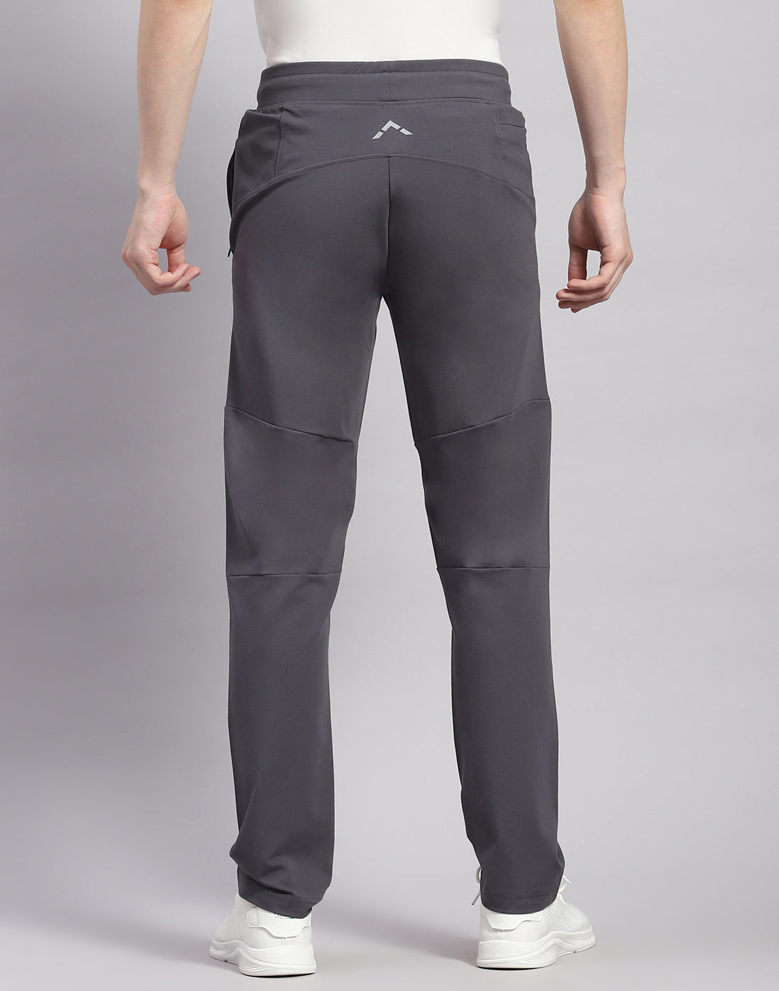 Men Grey Solid Regular Fit Lower