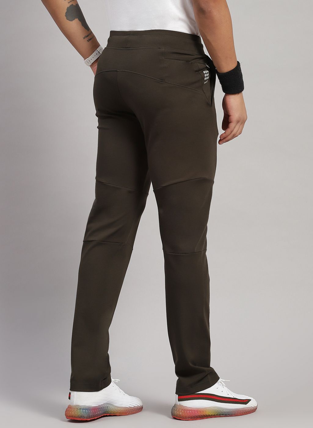 Men Olive Regular Fit Lower