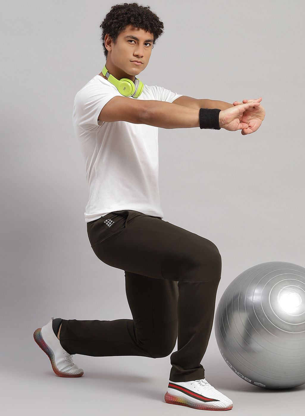 Men Olive Regular Fit Lower