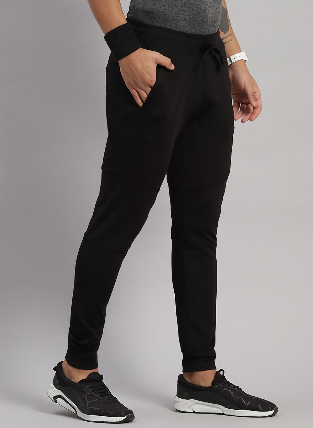 Men Black Regular Fit Jogger