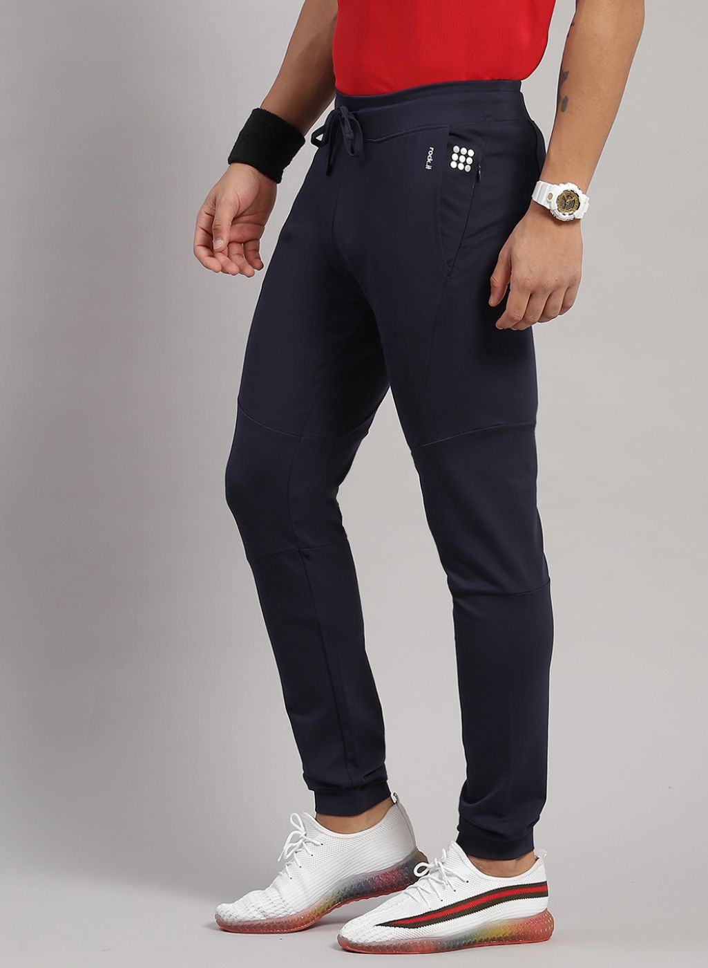 Men NAvy Blue Regular Fit Jogger