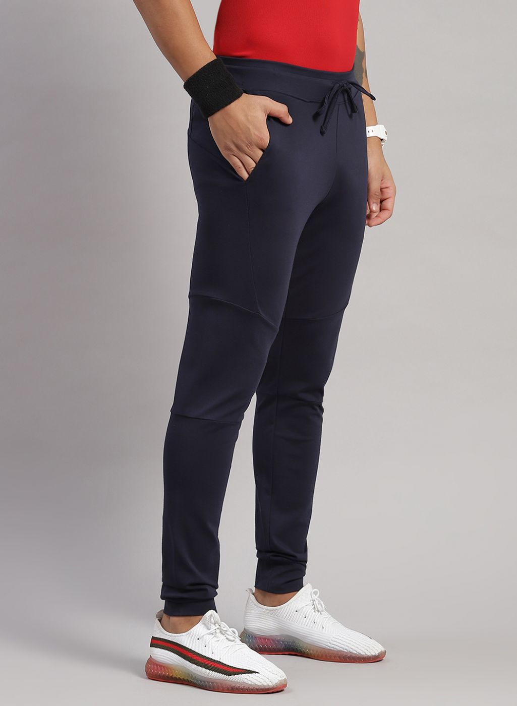 Men NAvy Blue Regular Fit Jogger