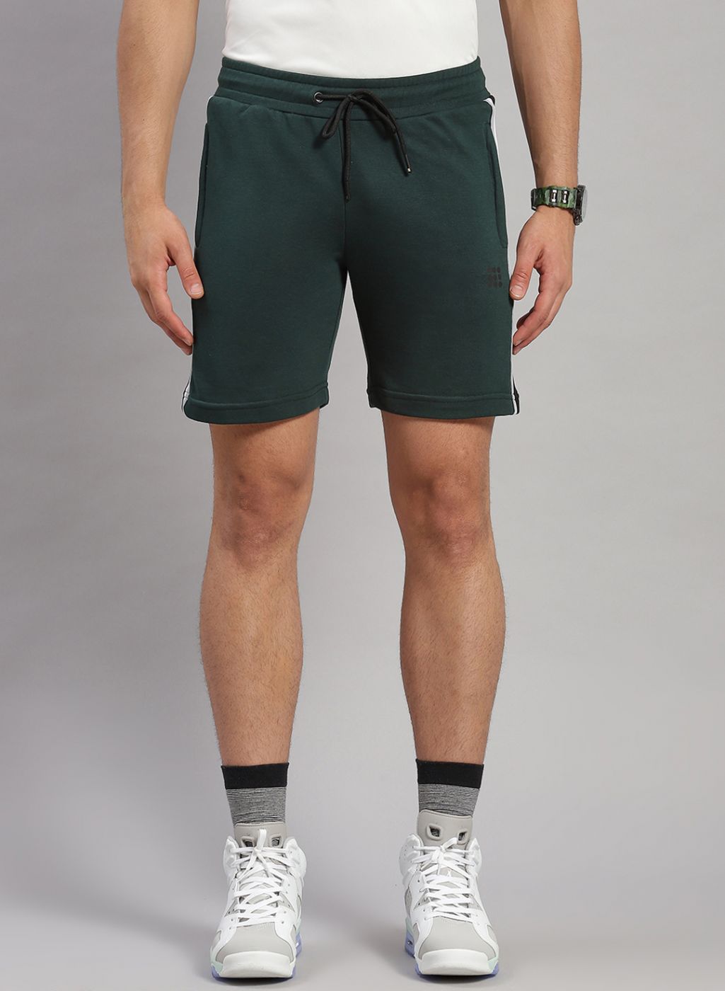 Men Green Solid Smart Fit Short