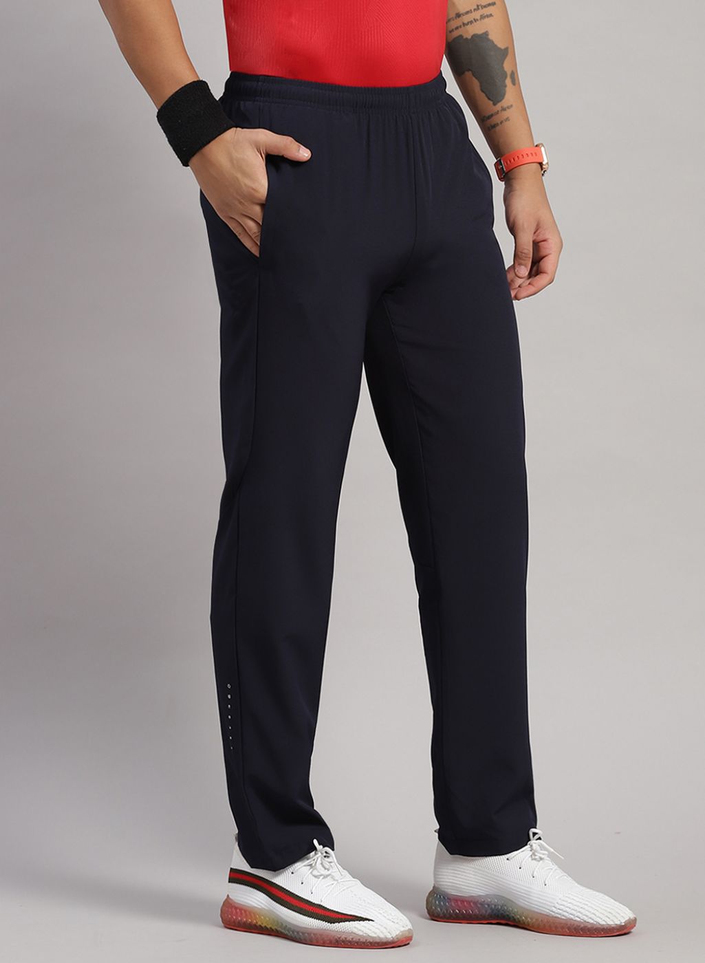 Men NAvy Blue Regular Fit Lower