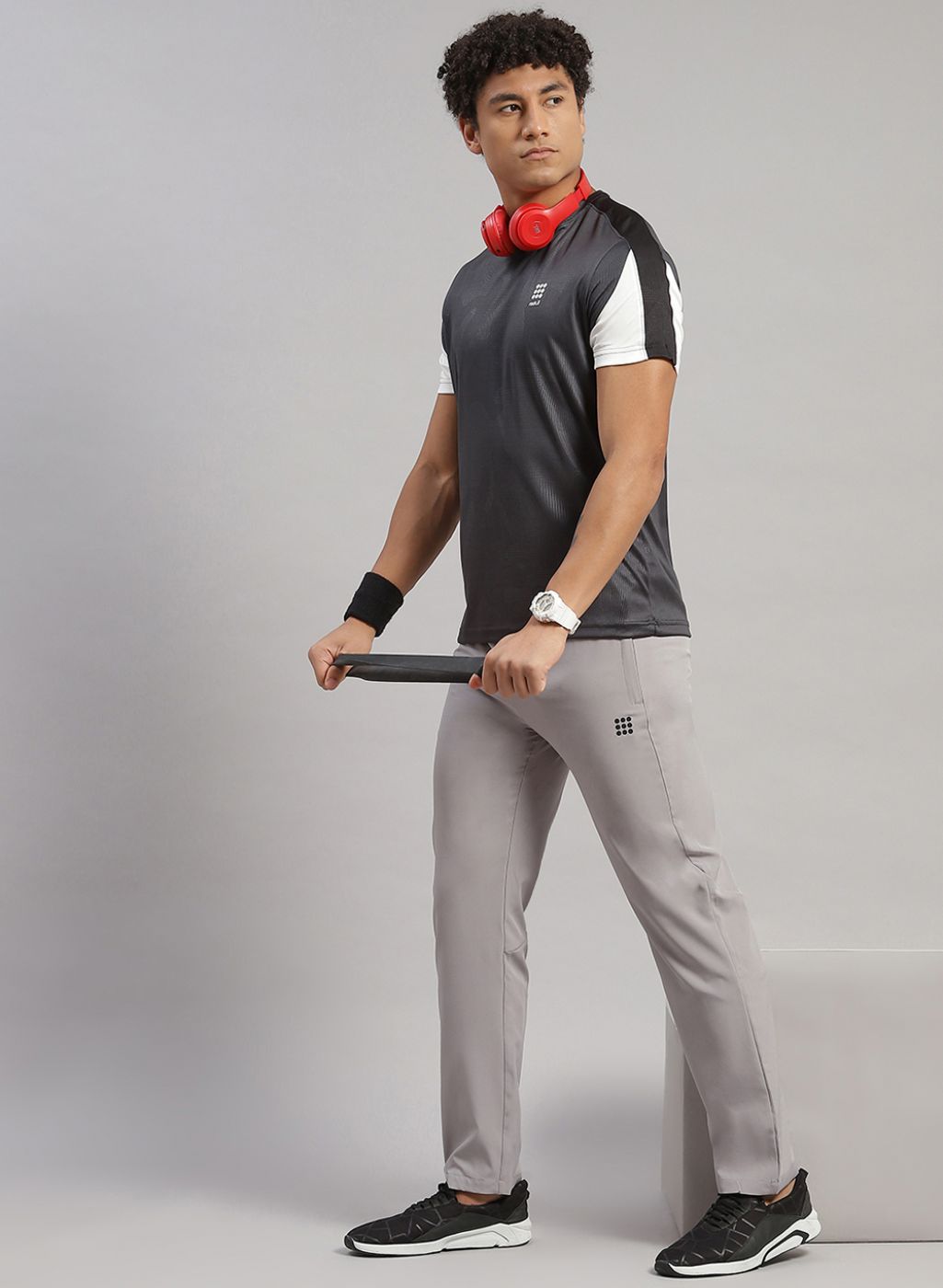 Men Grey Regular Fit Lower
