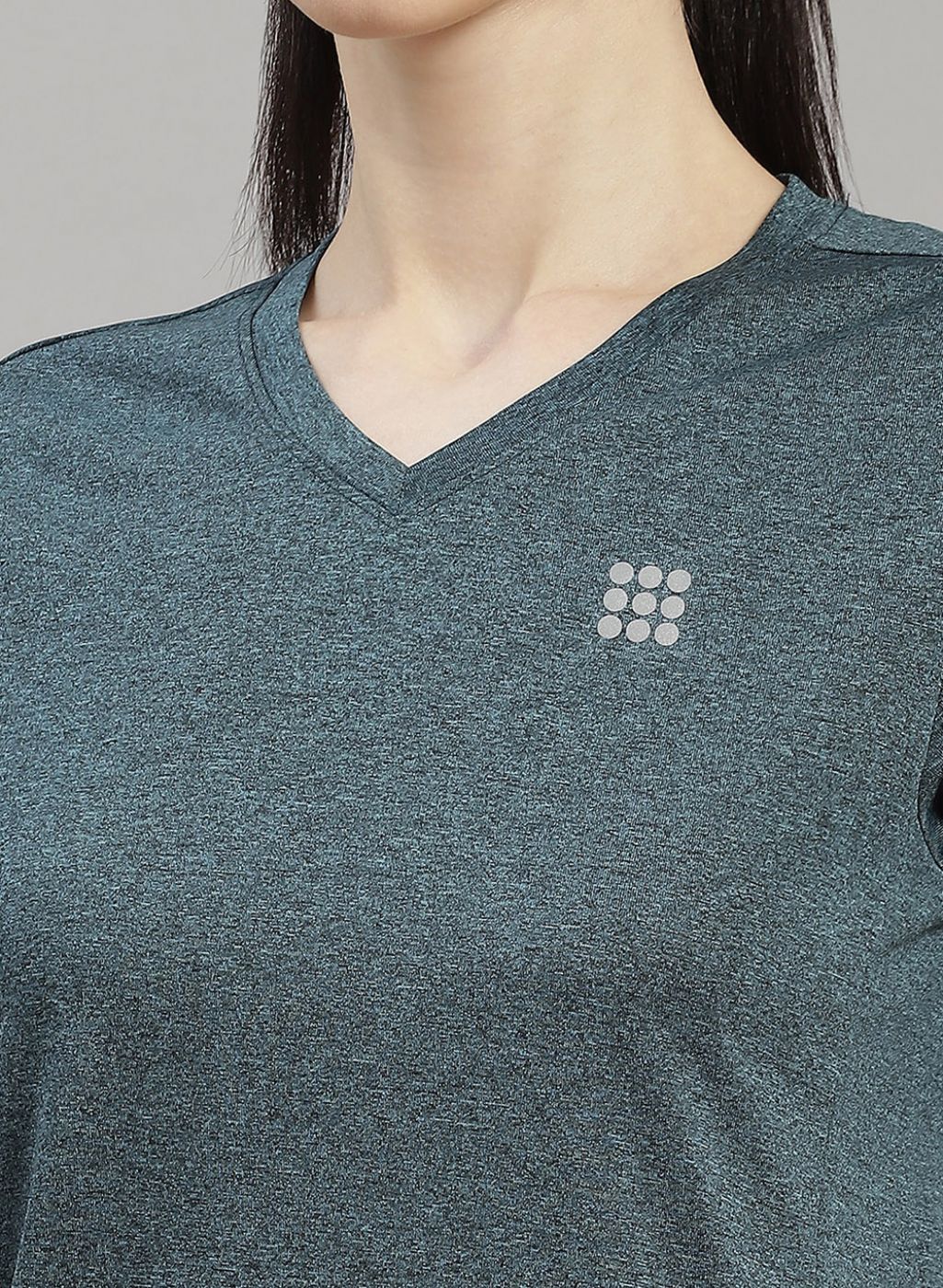 Women Green Solid Top