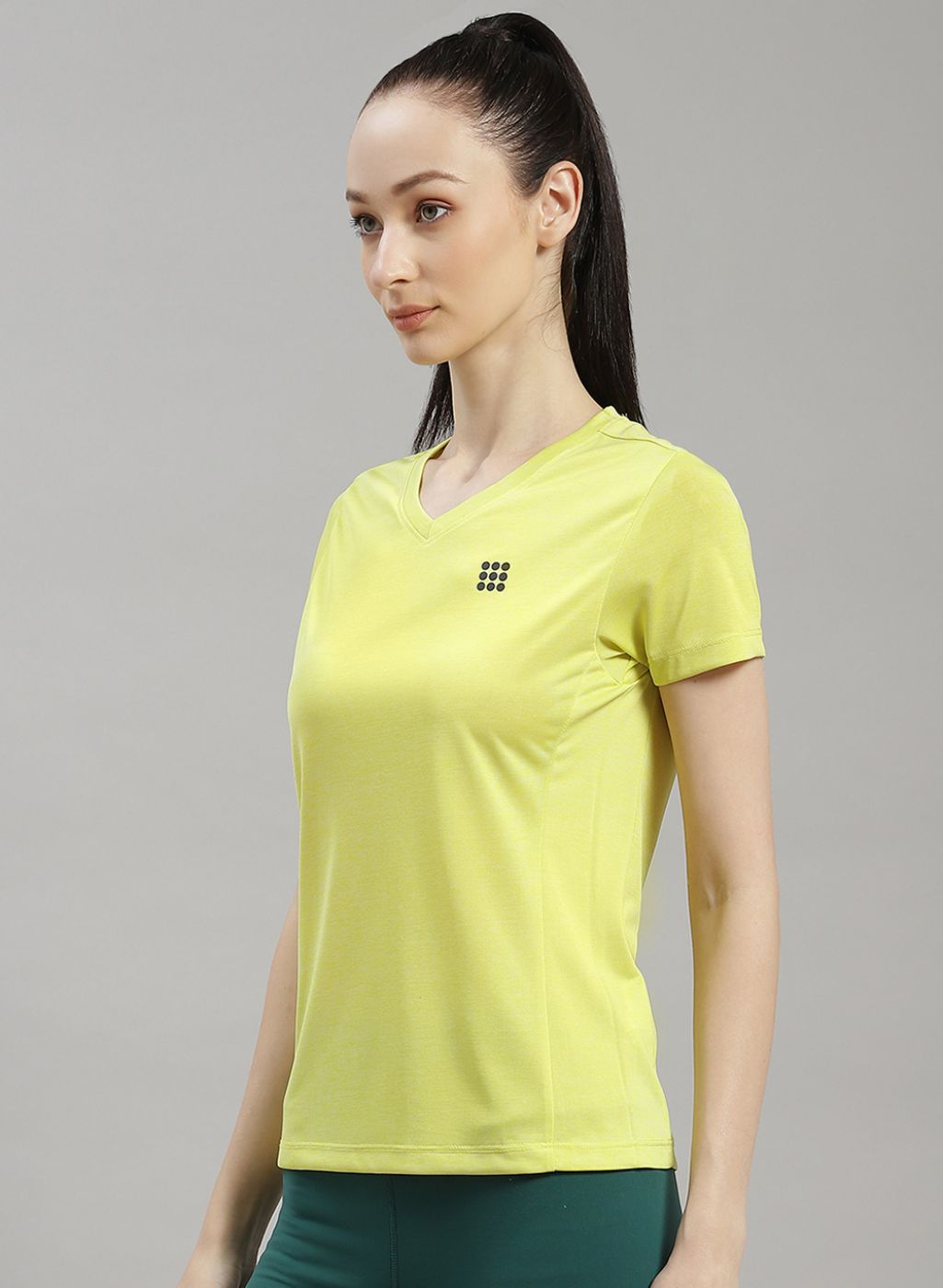 Women Green Solid Top