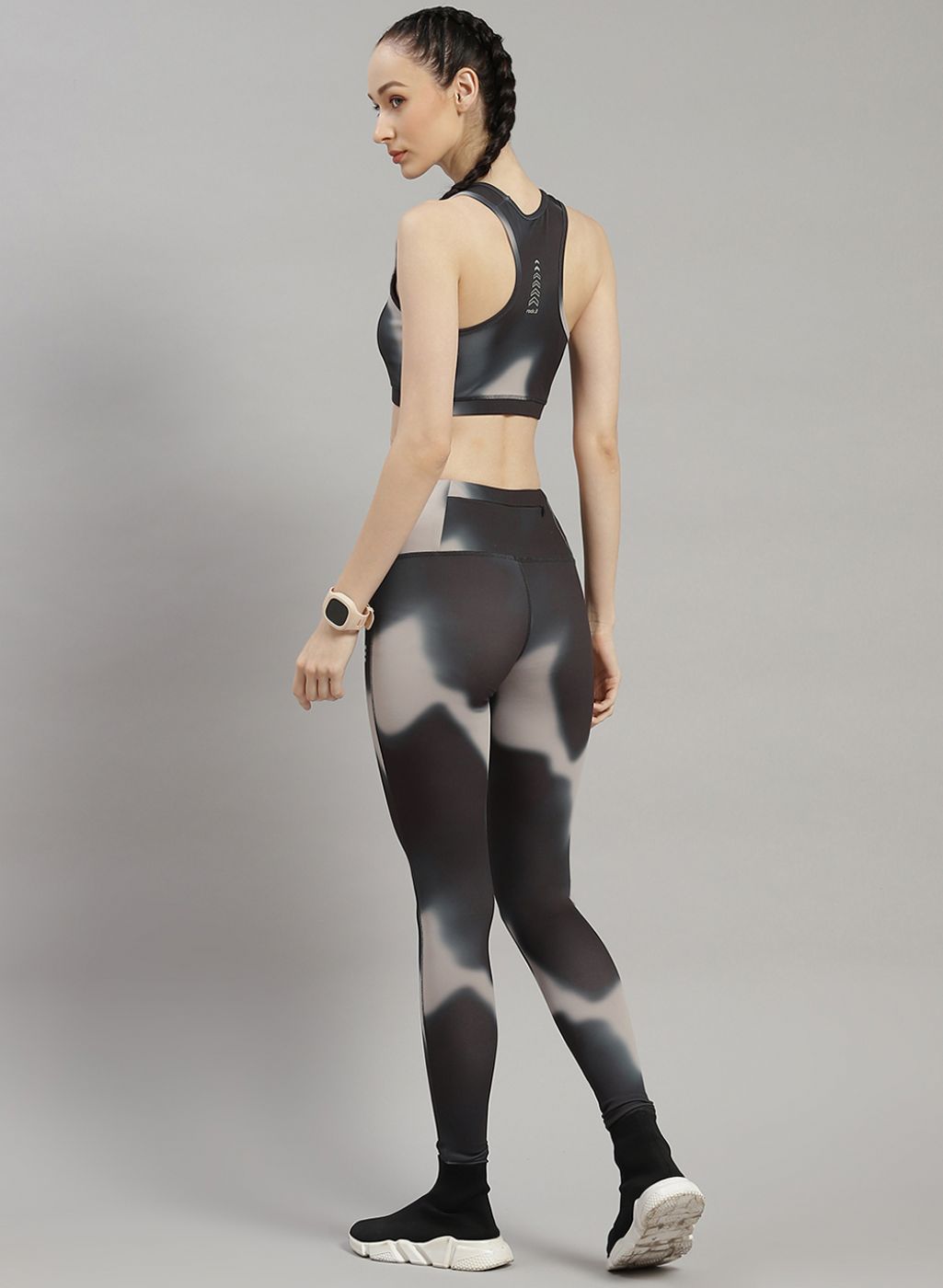 Women Green Printed Sports Set