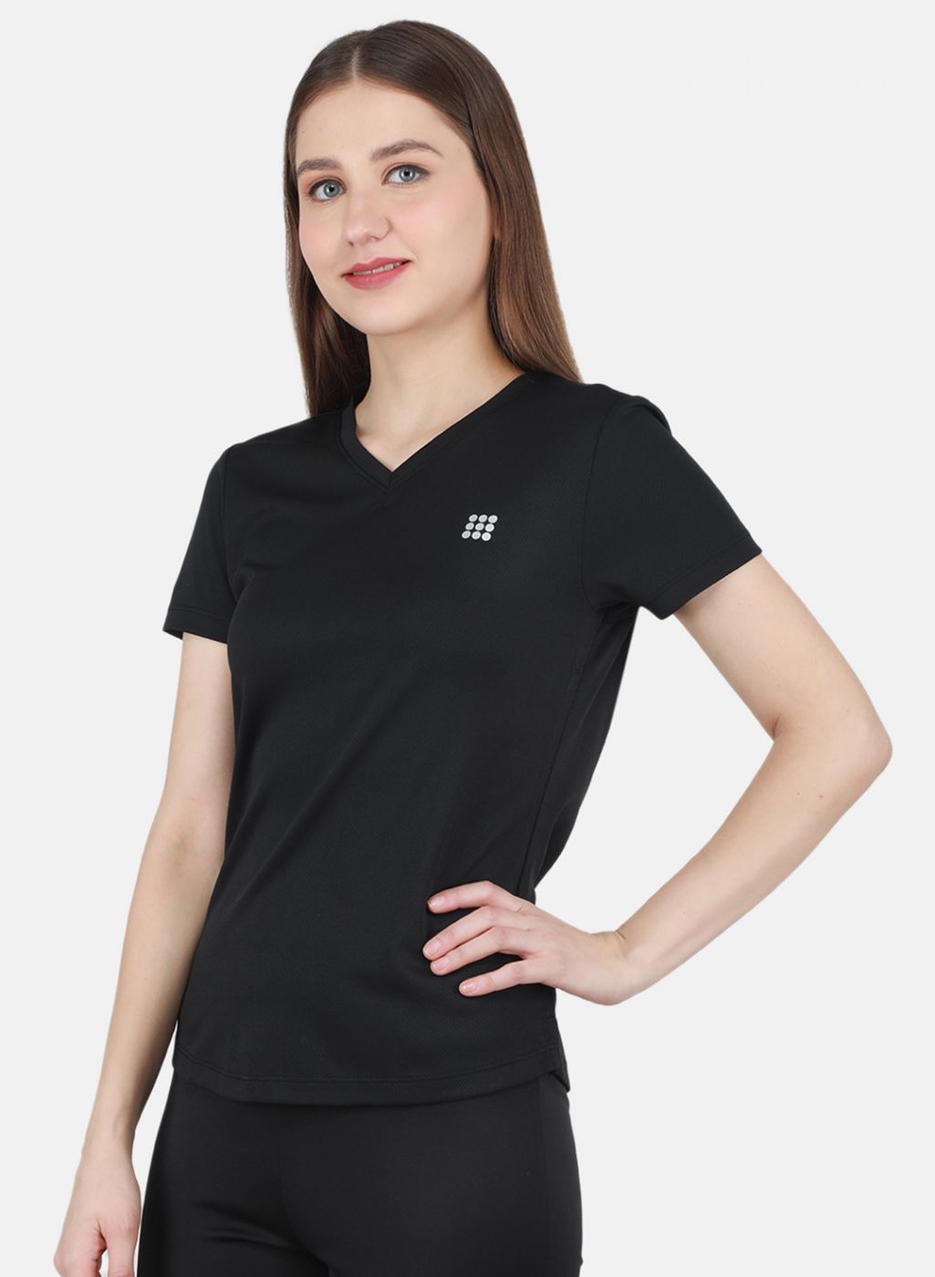 Women Black Solid Top