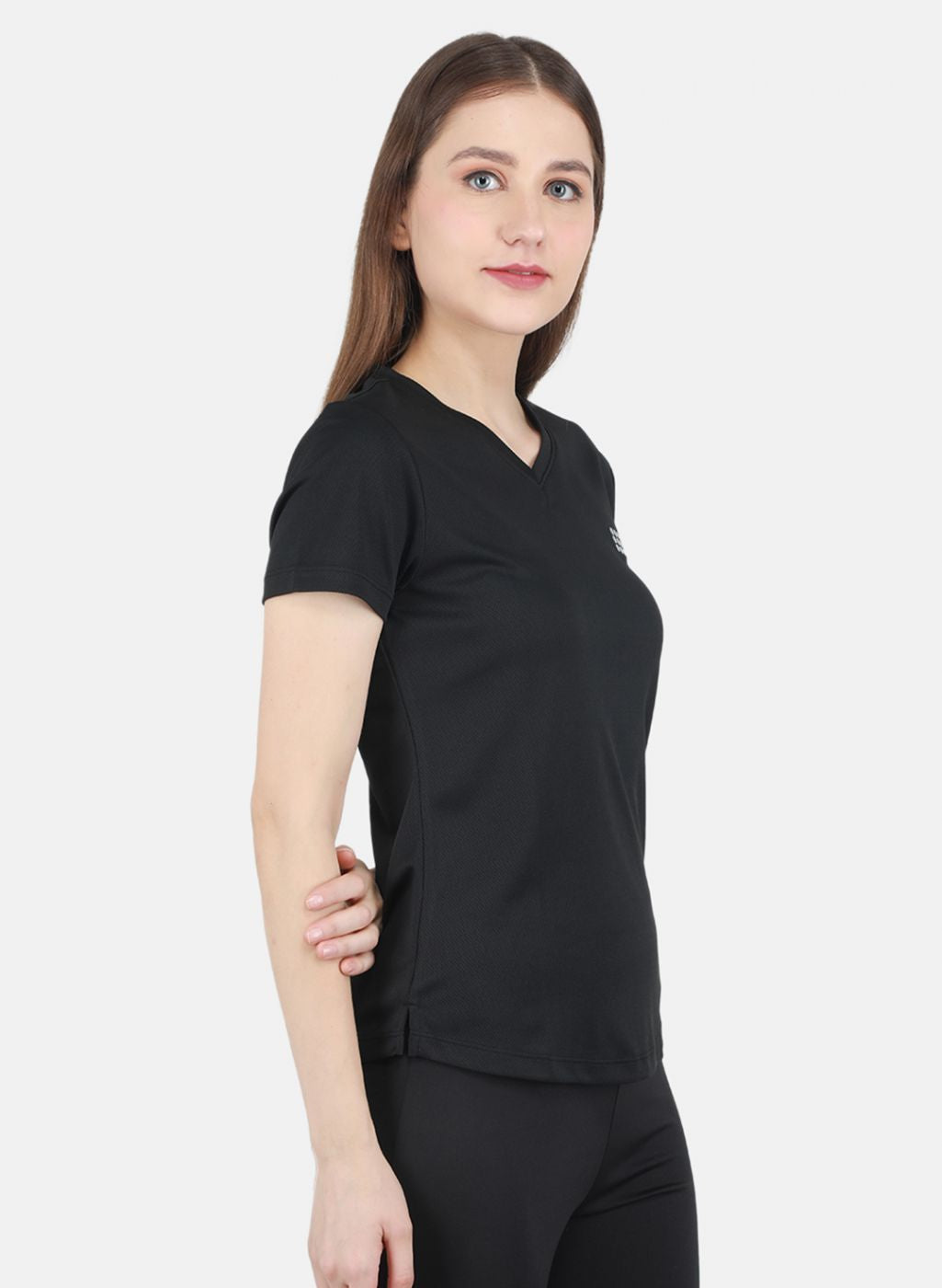 Women Black Solid Top