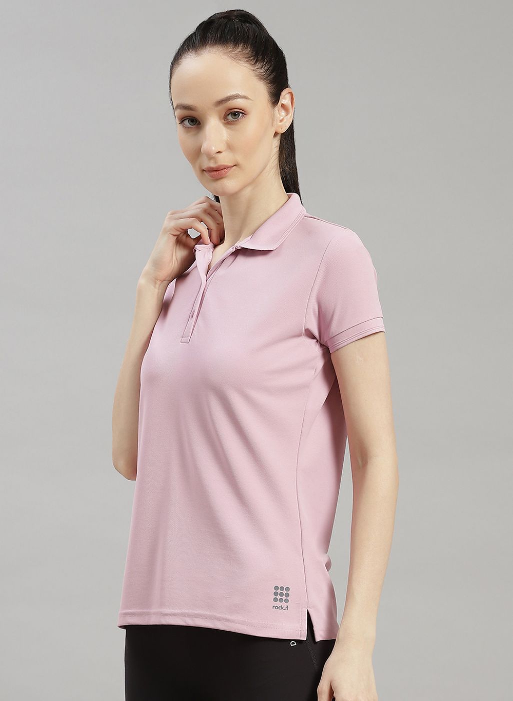 Women Purple Solid T-Shirt
