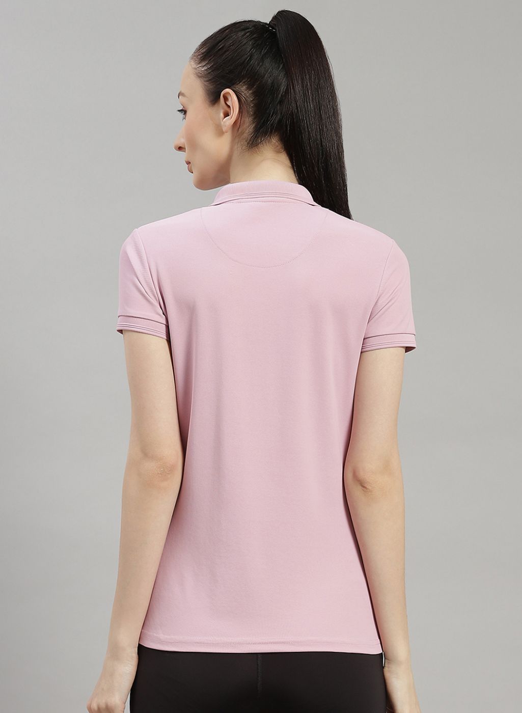 Women Purple Solid T-Shirt