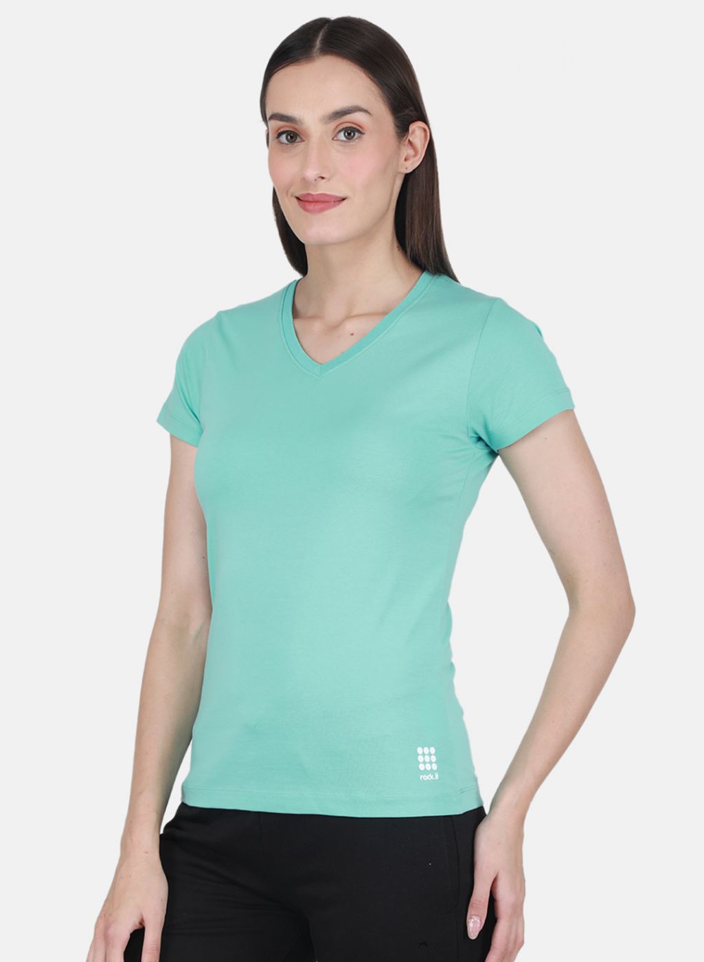Rock-it Women Turquoise Blue Solid Top