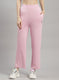 Women Pink Solid Trackpants
