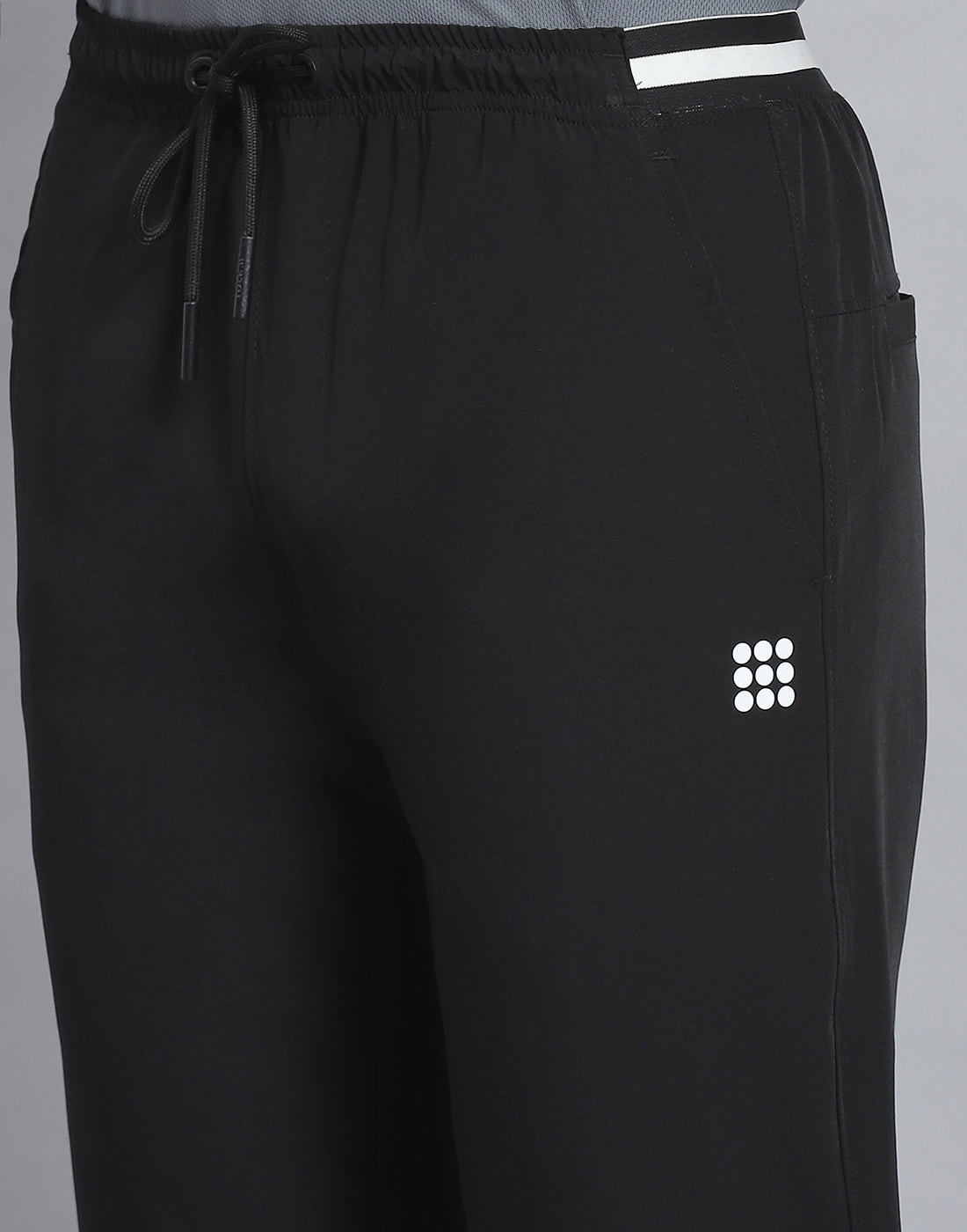 Rock.it Men Black Solid Regular Fit Winter Lower