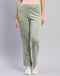 Women Green Solid Regular Fit Winter Lower