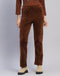 Women Brown Solid Regular Fit Winter Lower