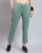 Women Green Solid Regular Fit Winter Lower