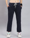 Women Navy Blue Solid Regular Fit Winter Lower
