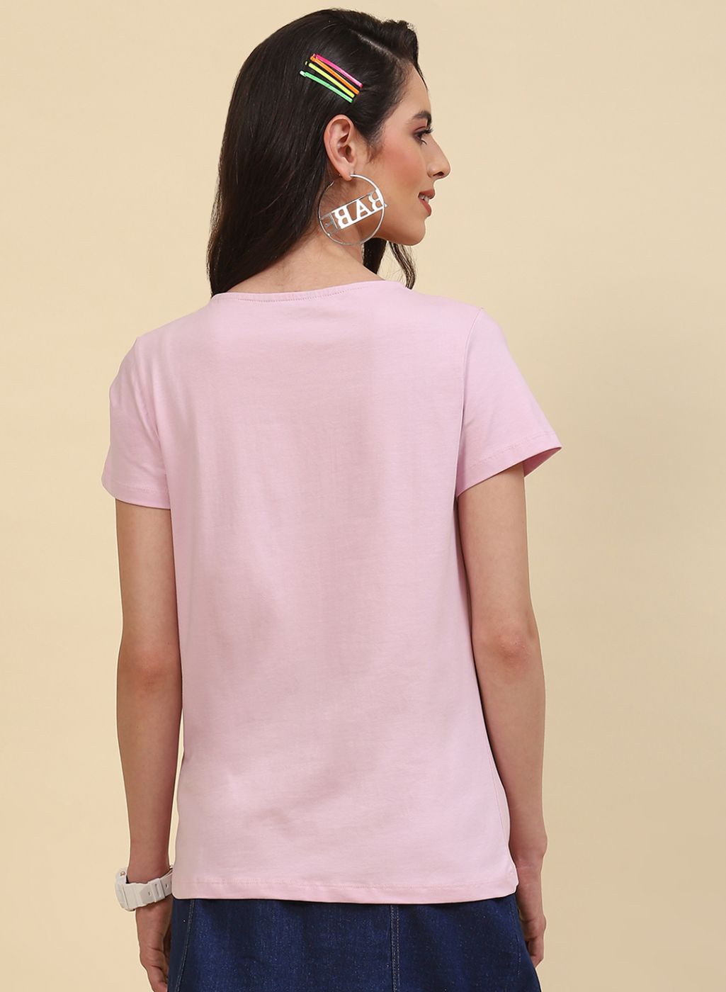 Women Purple Printed Top