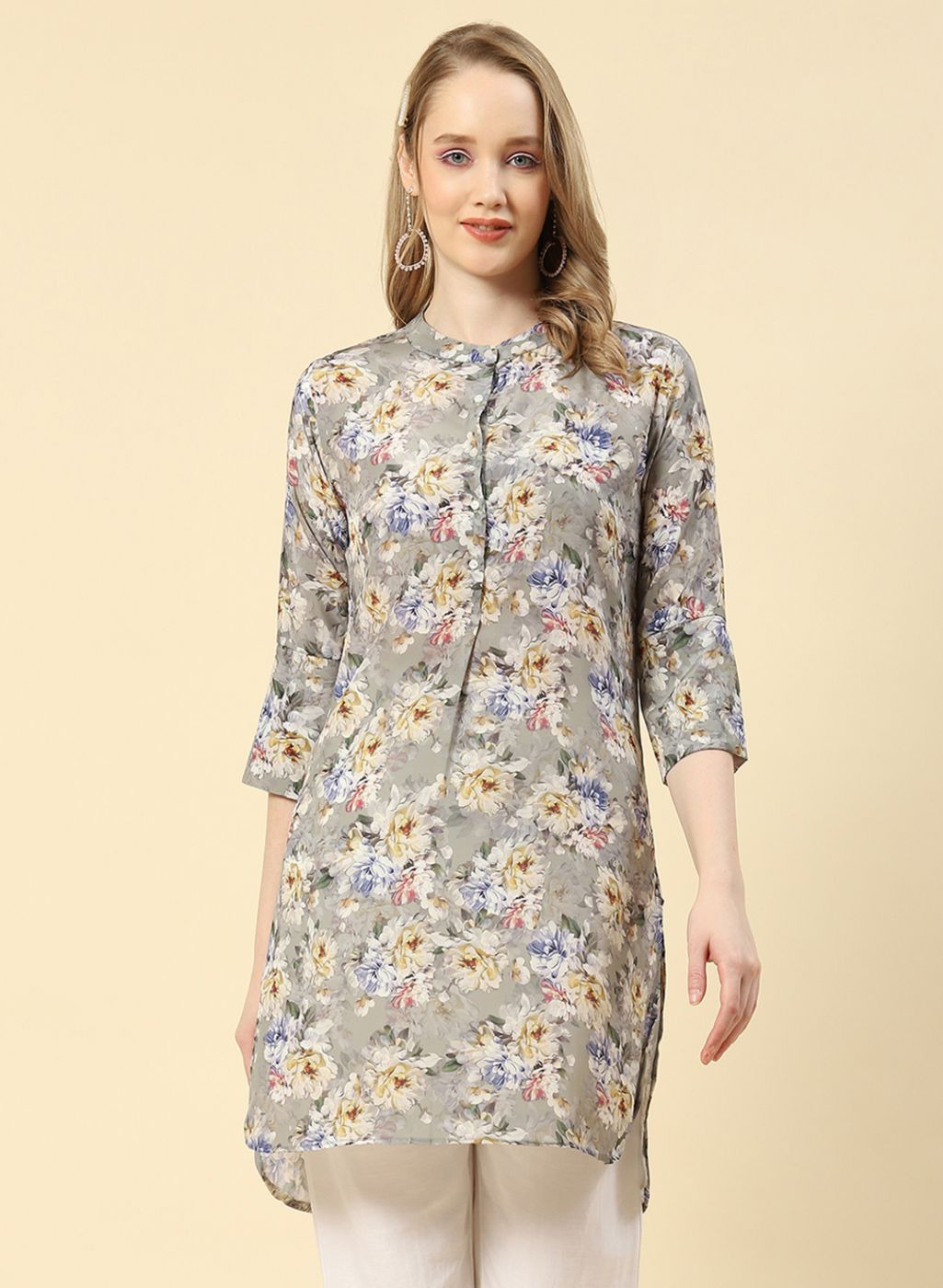 Women Green Printed Top