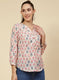 Women Cream Printed Top