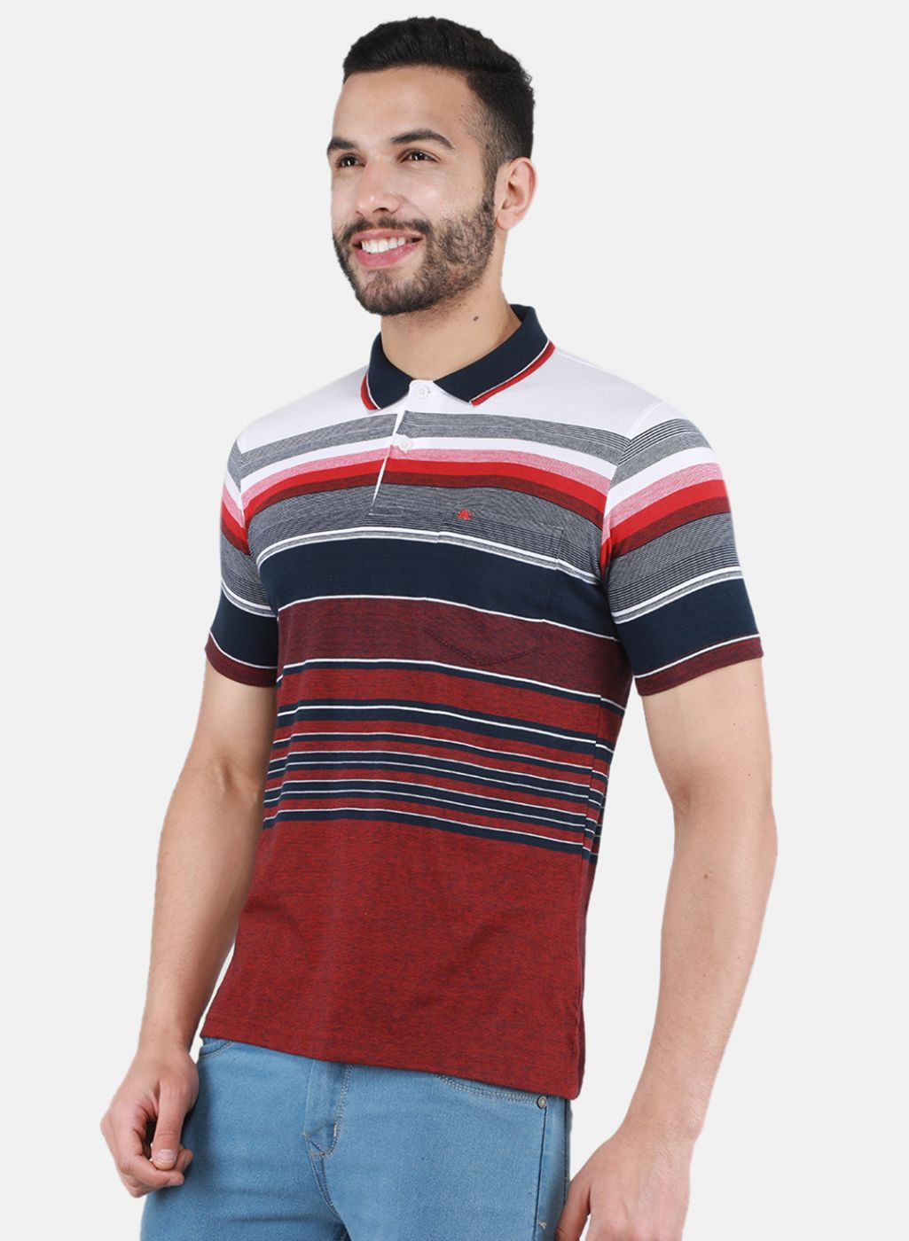 Men Maroon Printed T-Shirt
