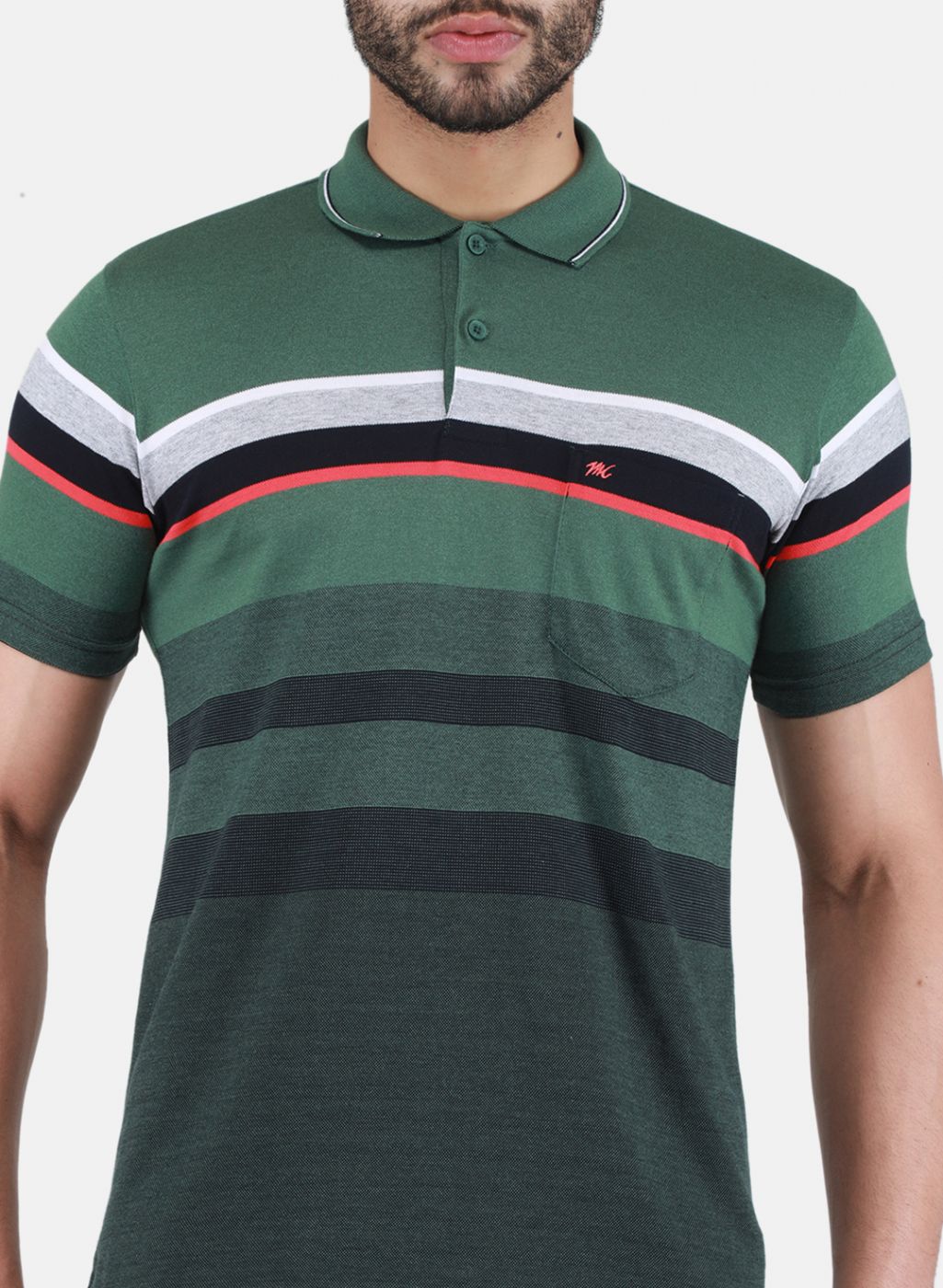 Men Green Printed T-Shirt