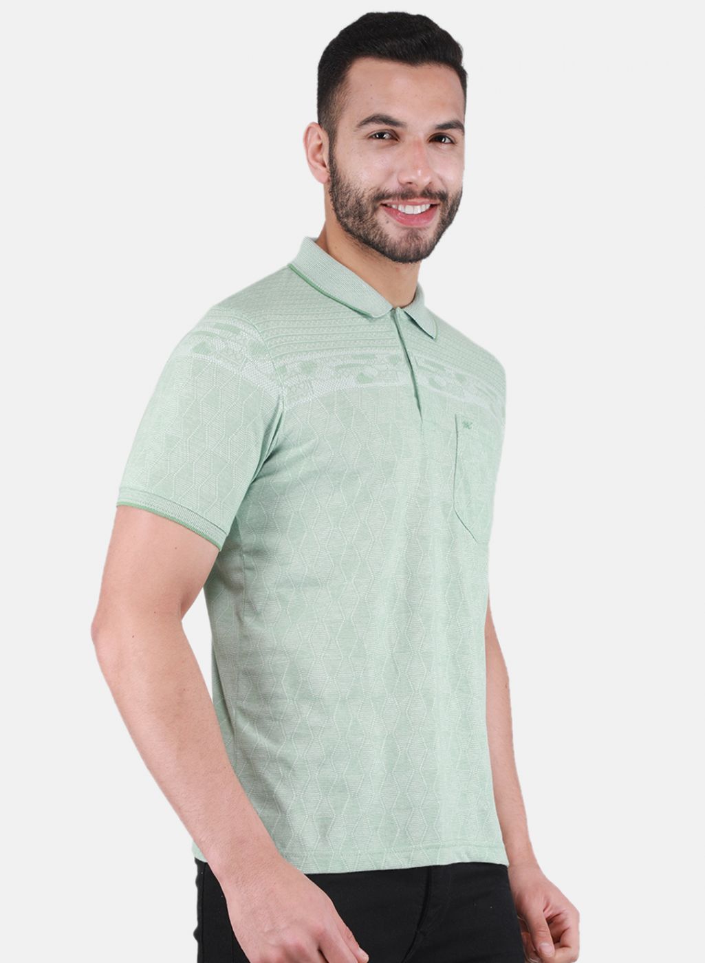 Men Green Printed T-Shirt