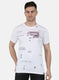 Men White Printed T-Shirt