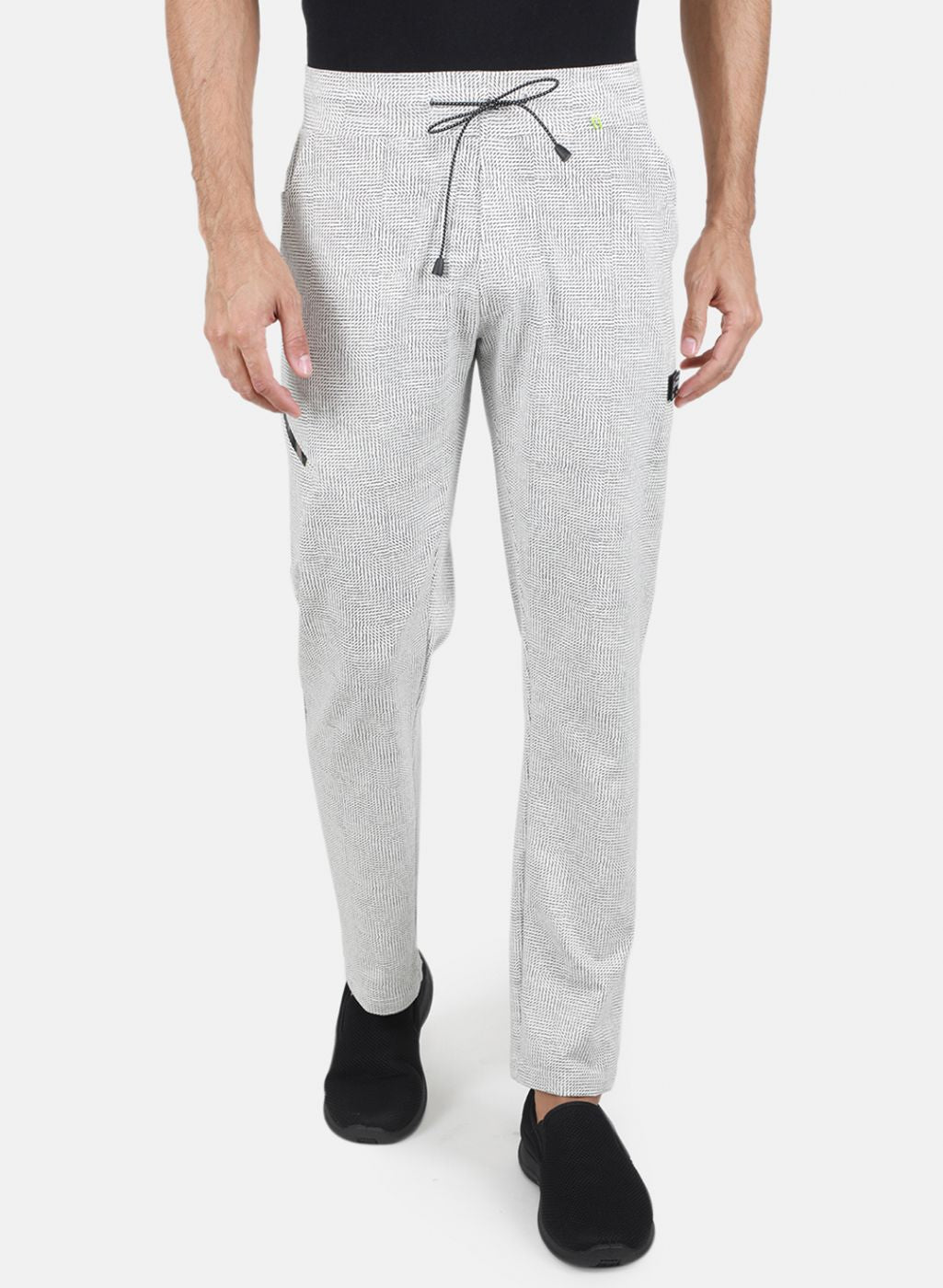 Men Off White Regular Fit Lower
